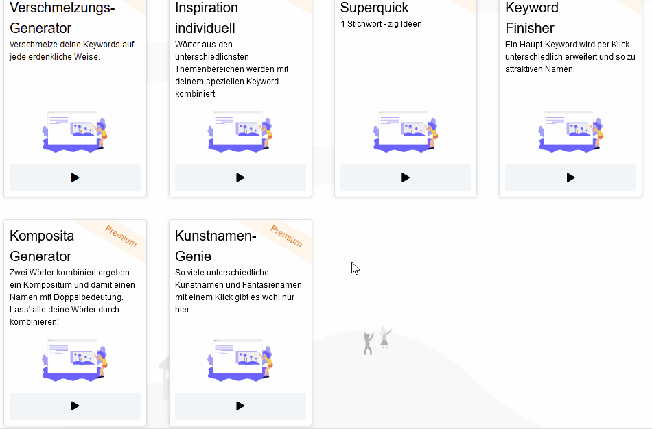 Super-Namensgenerator für Kunstnamen Super-Namensgenerator für Kunstnamen